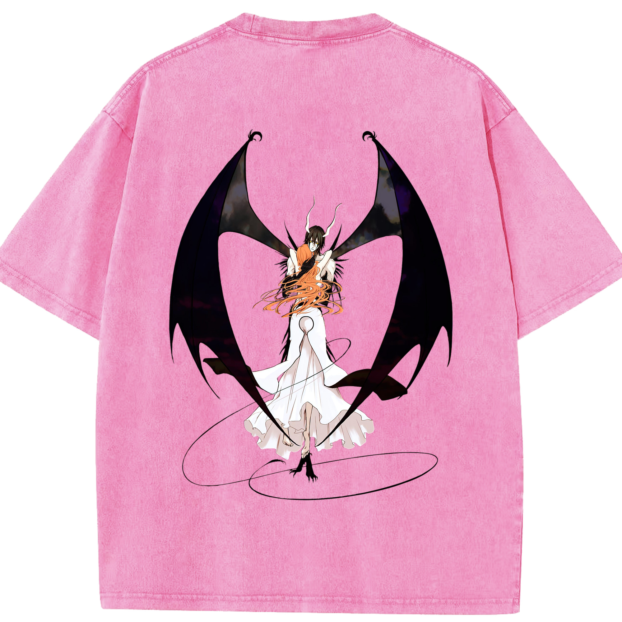 （画像用） ブリーチ ウルキオラ·シファー BLEACH Ulquiorra cifer 綿100% ヴィンテージ風 半袖Tシャツ（背面プリント）